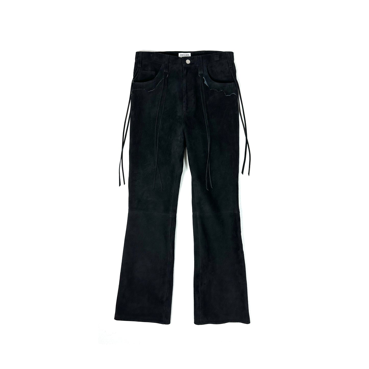 F24W03004 SUEDE FLARE PANTS