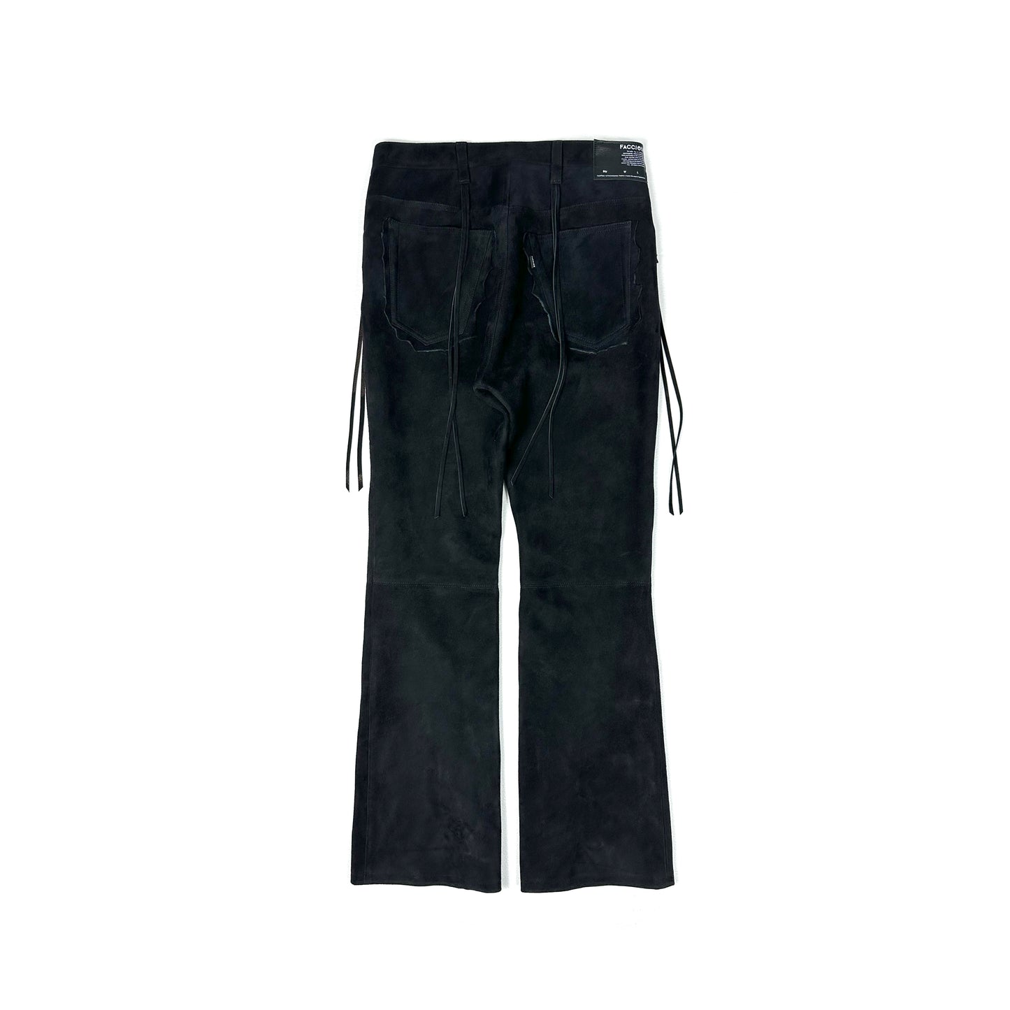 F24W03004 SUEDE FLARE PANTS