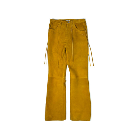 F24W03004 SUEDE FLARE PANTS