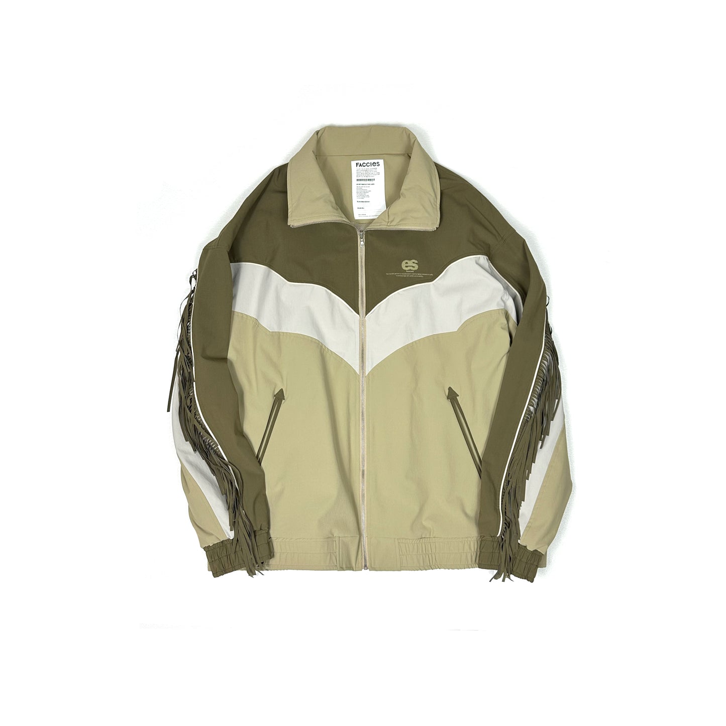 F24W03007 NYLON WESTERN FRINGE BLOUSON