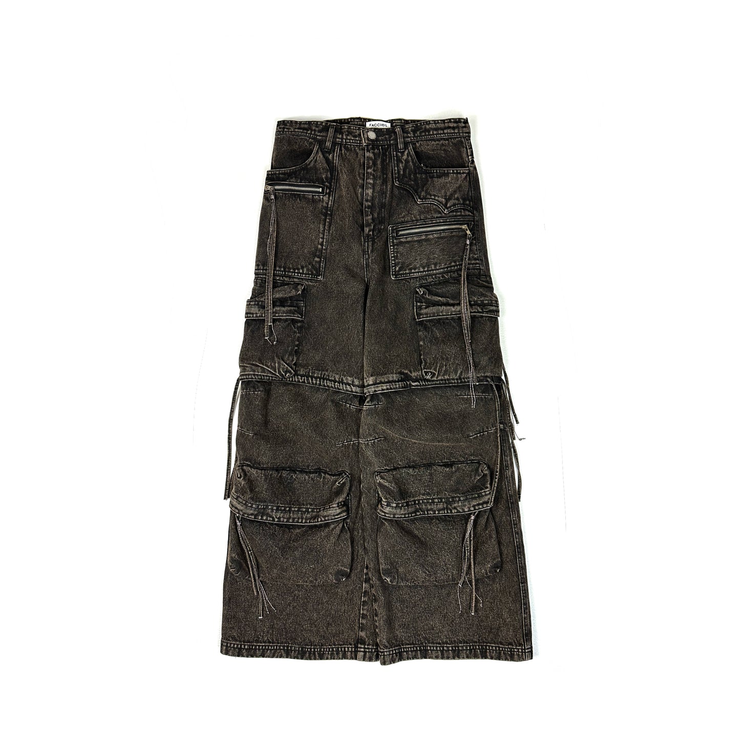 F24W03009 MULTI-POCKET DENIM CARGO