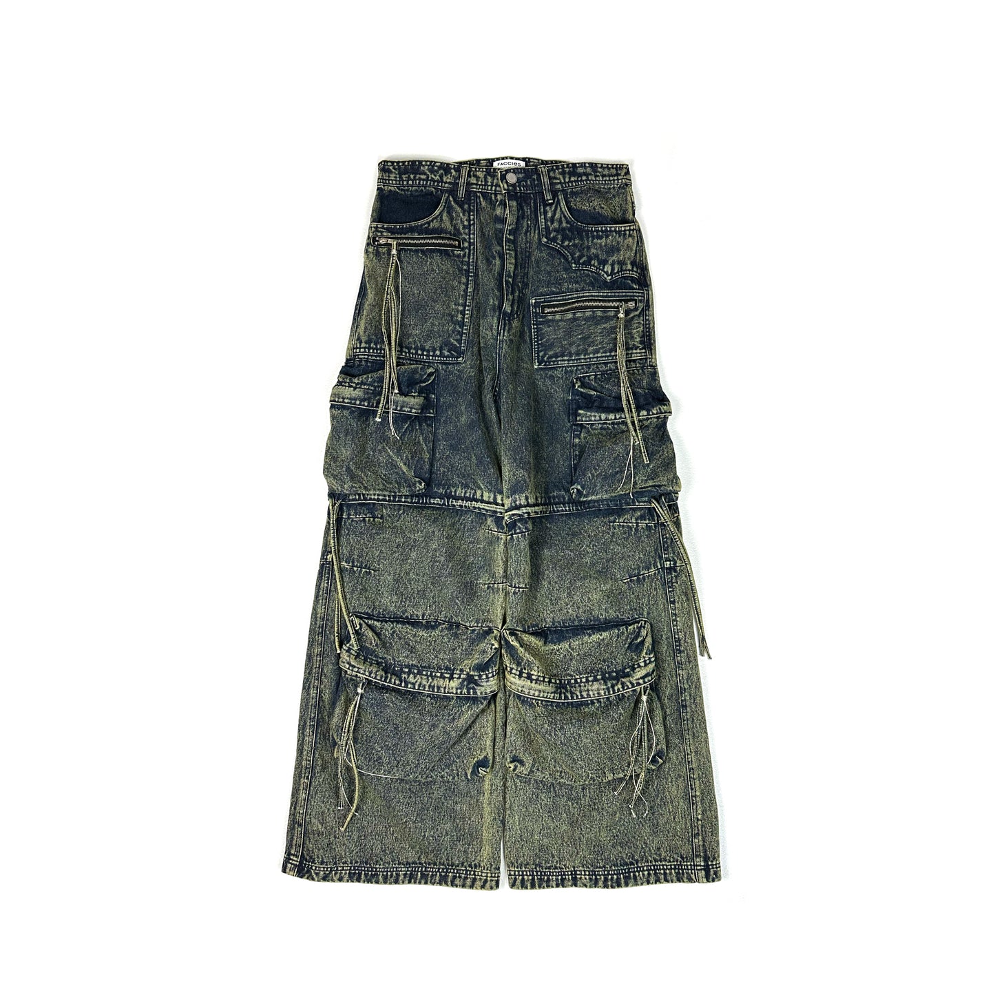 F24W03009 MULTI-POCKET DENIM CARGO