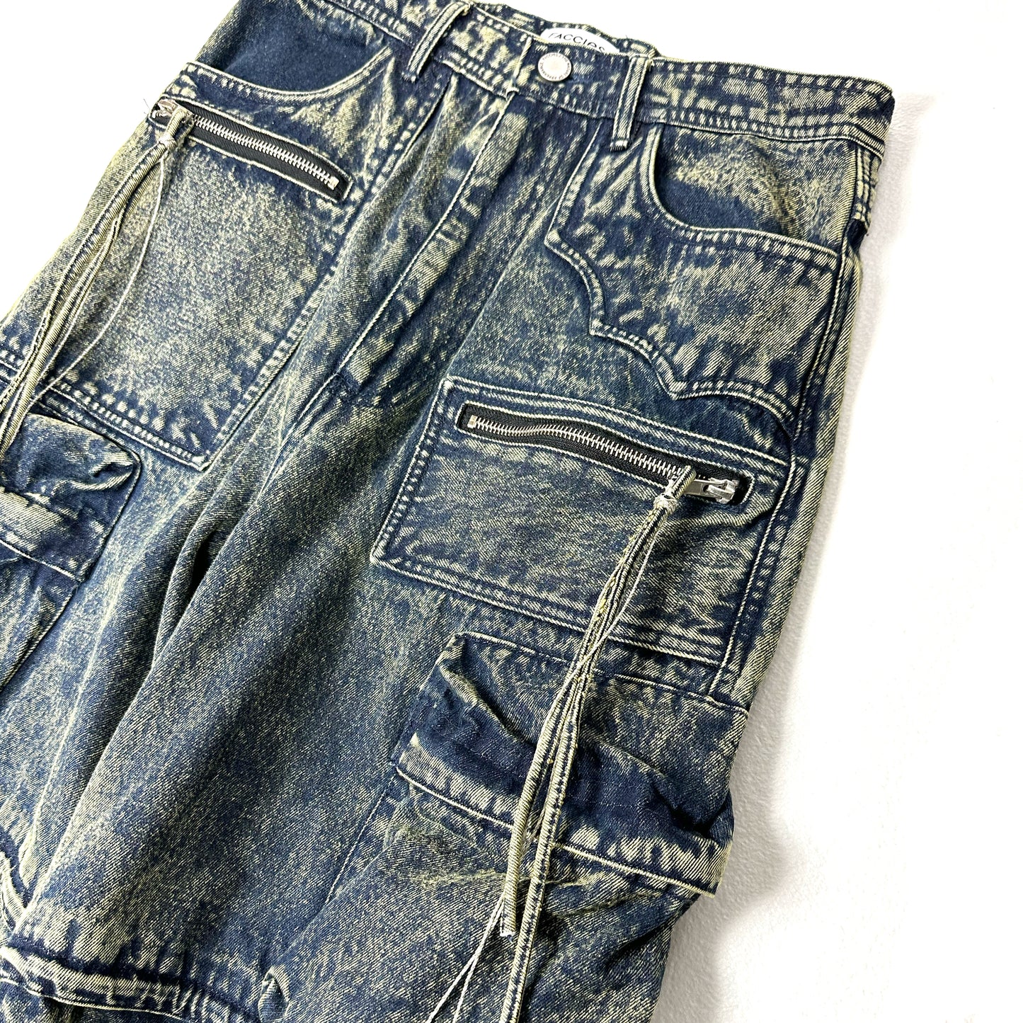 F24W03009 MULTI-POCKET DENIM CARGO