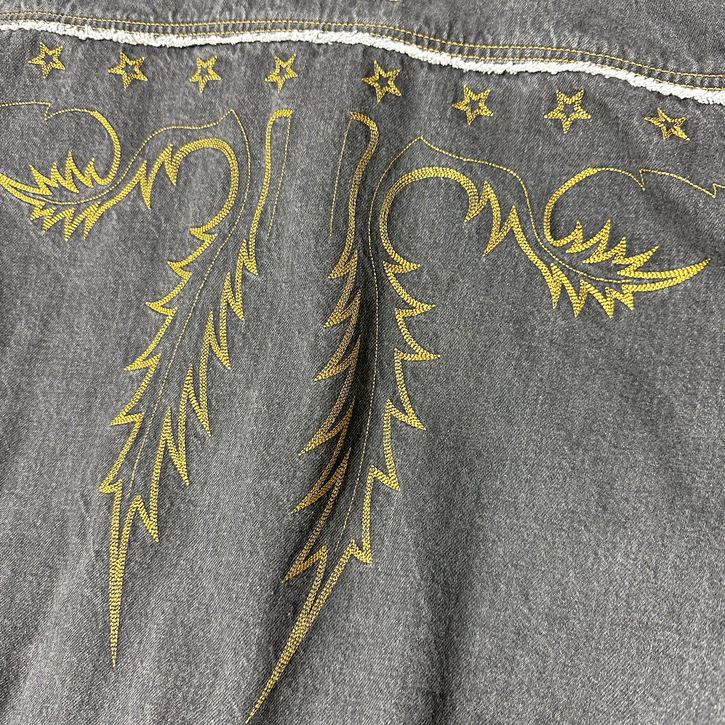 F24W03011-1 WESTERN DENIM BLOUSON (EMBROIDERY)