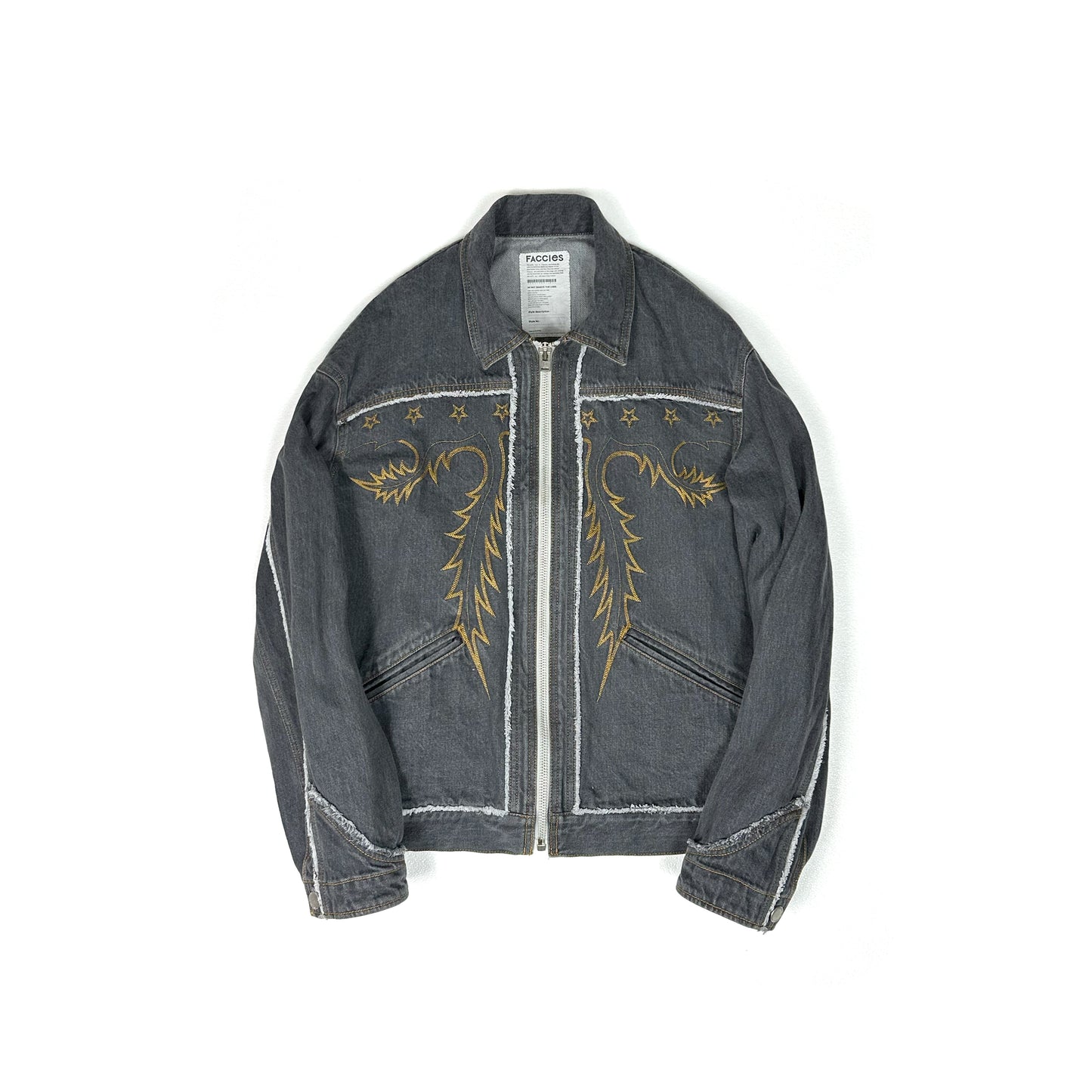 F24W03011-1 WESTERN DENIM BLOUSON (EMBROIDERY)
