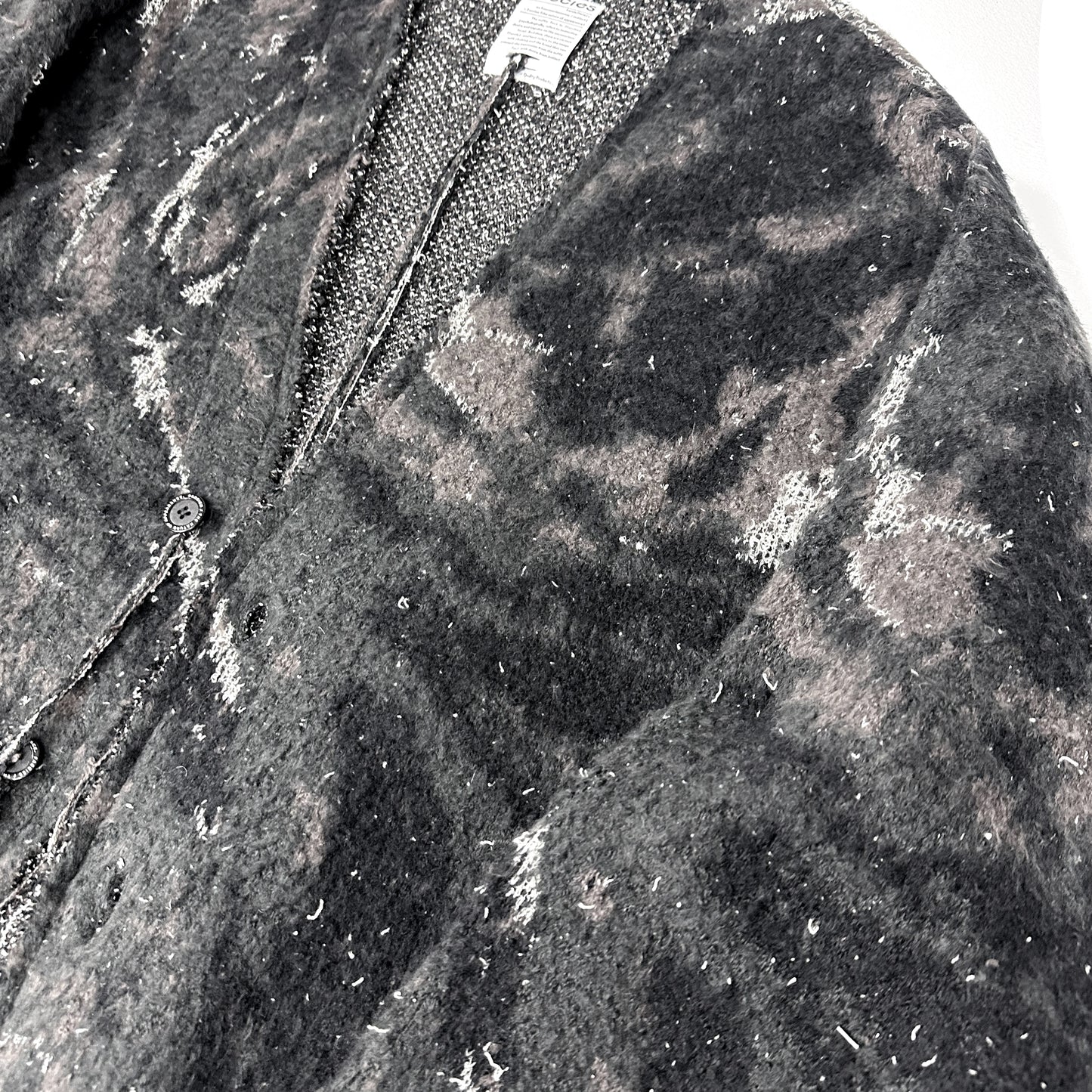 F24W07001 MARBLE PT SHAGGY CARDIGAN