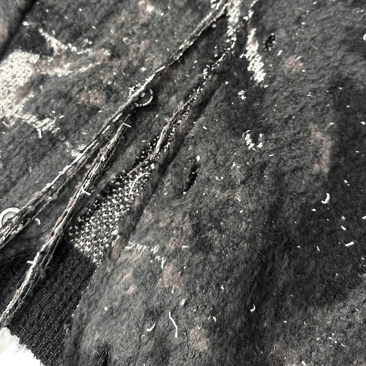 F24W07001 MARBLE PT SHAGGY CARDIGAN