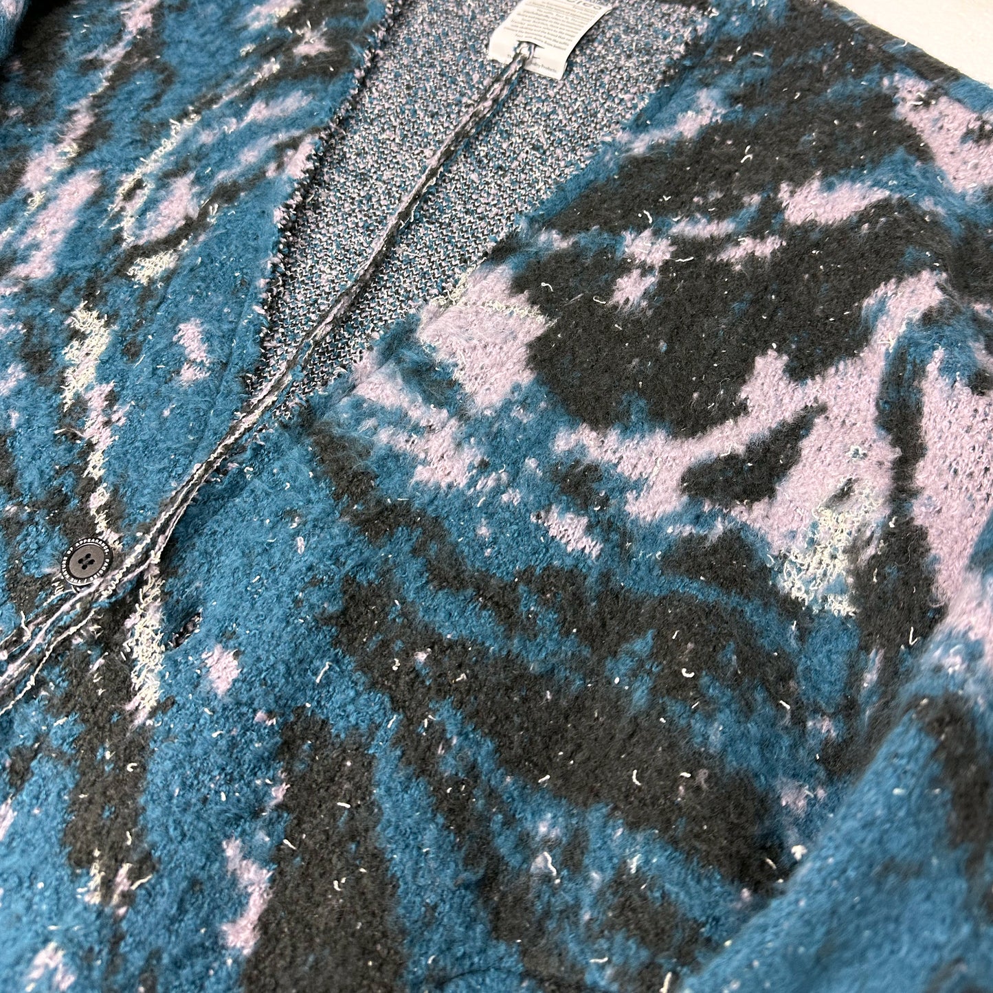 F24W07001 MARBLE PT SHAGGY CARDIGAN