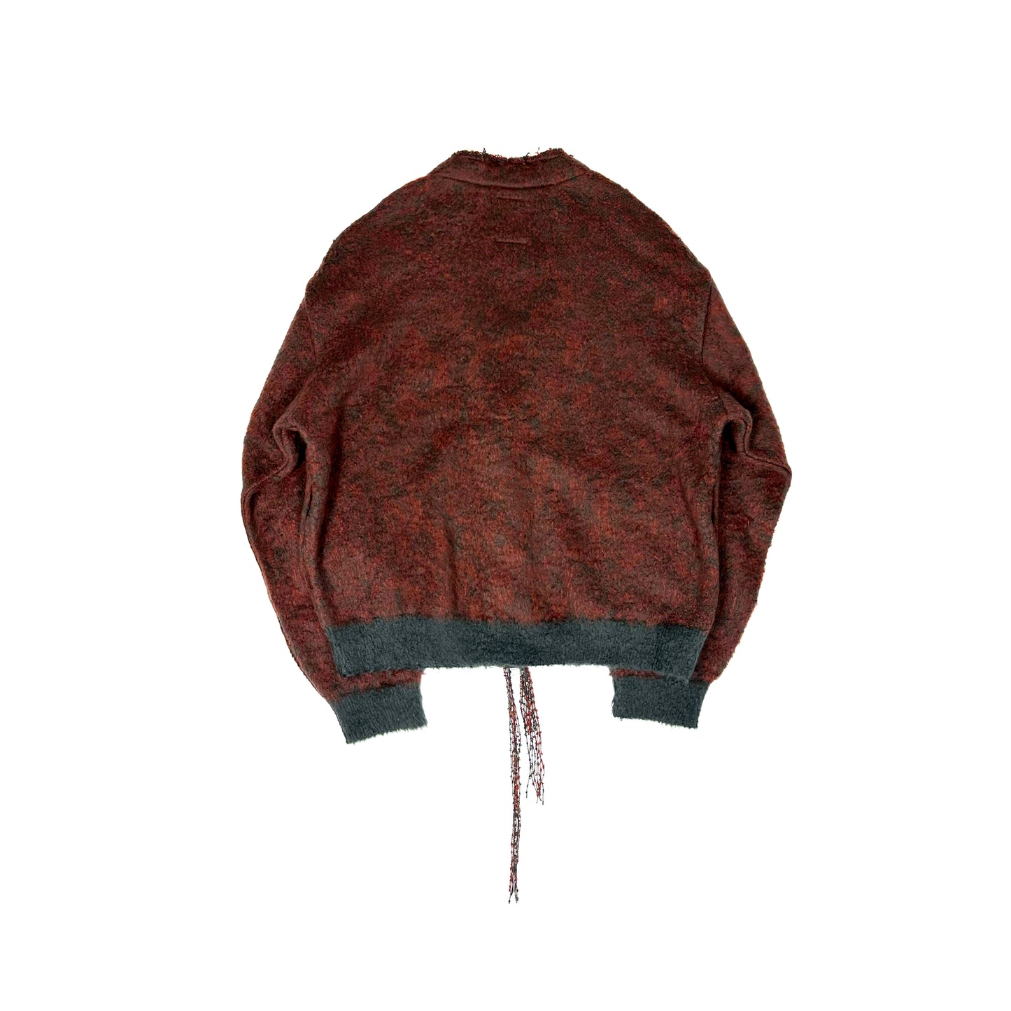 F24W07002 MIX COLOR SHAGGY CARDIGAN