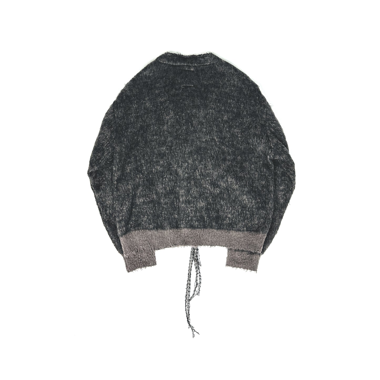 F24W07002 MIX COLOR SHAGGY CARDIGAN