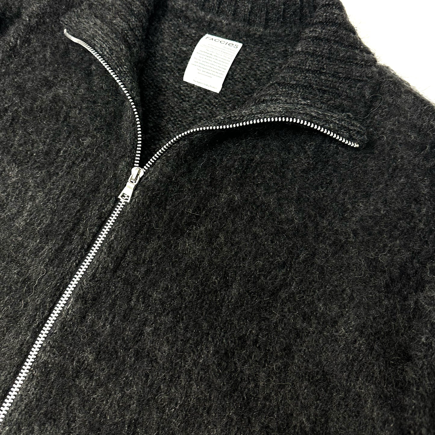 F24W07005 SHAGGY DRIVERS KNIT JACKET