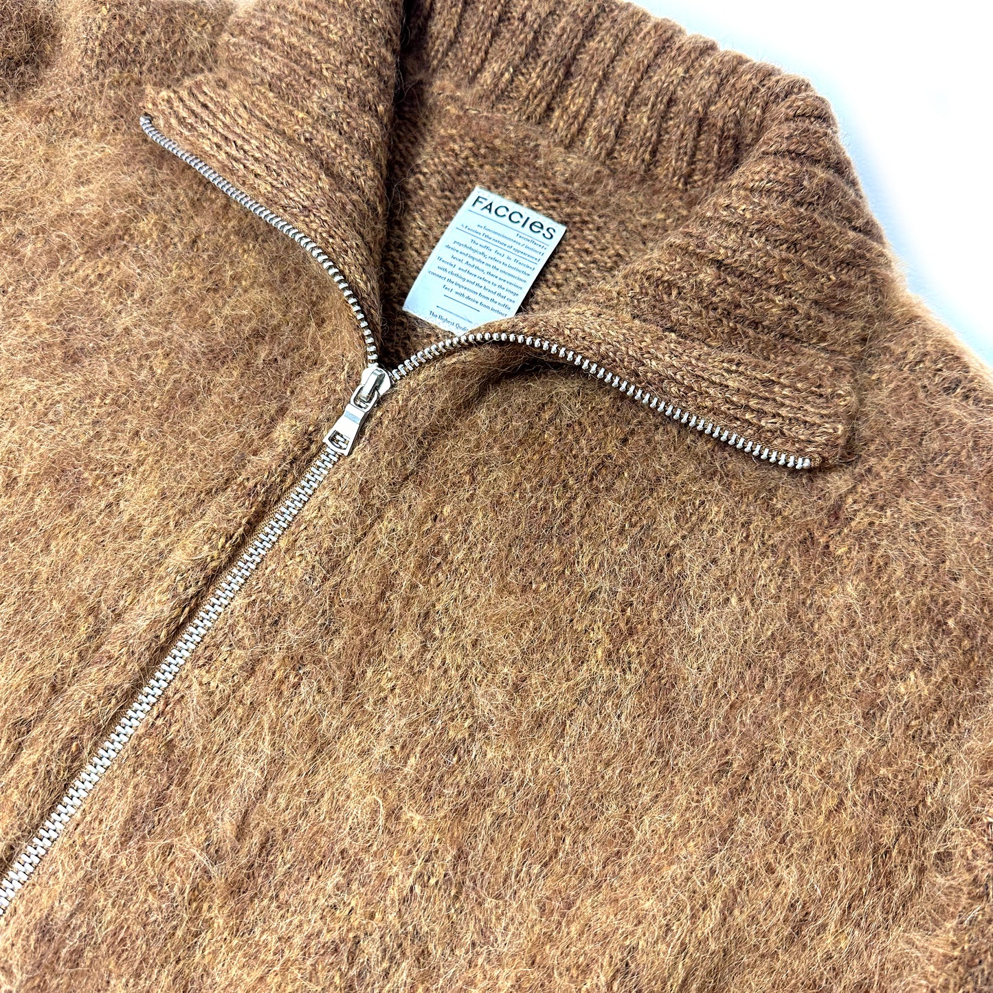 F24W07005 SHAGGY DRIVERS KNIT JACKET