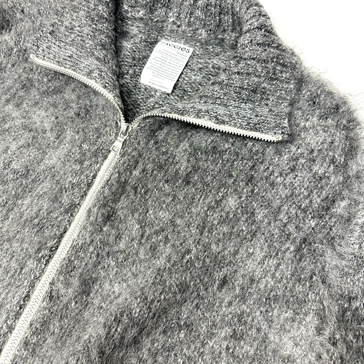 F24W07005 SHAGGY DRIVERS KNIT JACKET