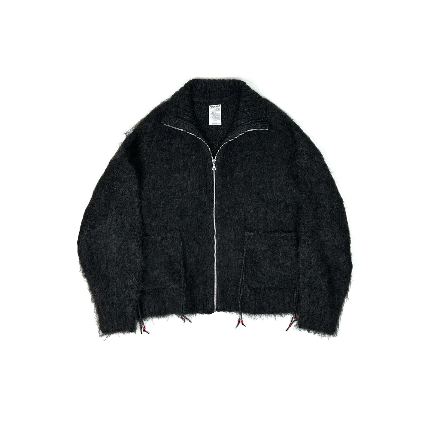 F24W07005 SHAGGY DRIVERS KNIT JACKET