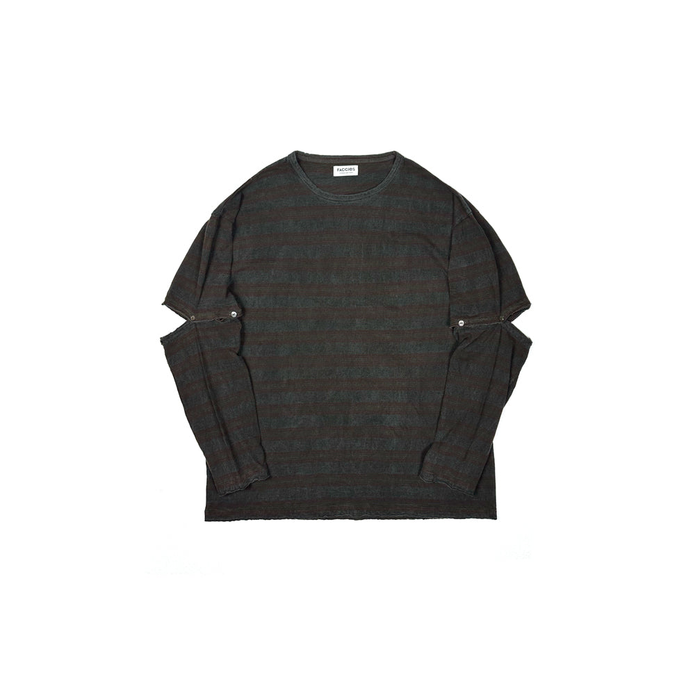 F25S02002-1 Vintage Border Detachable sleeves LS