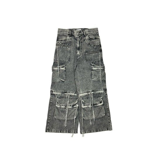 F25S03001 Multi-Pocket Denim Cargo PT