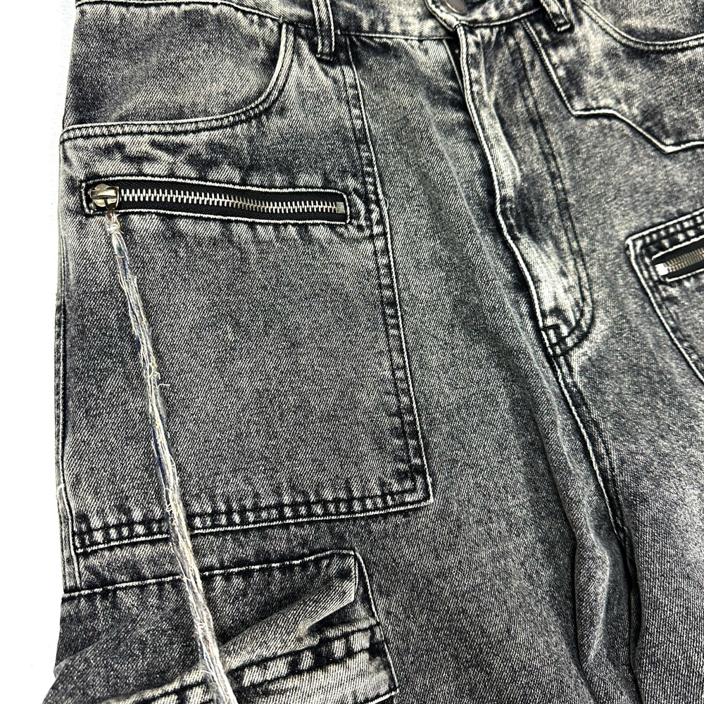 F25S03001 Multi-Pocket Denim Cargo PT
