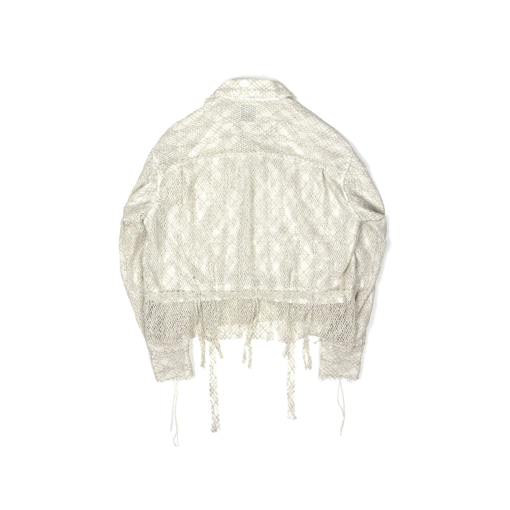 F25S03004 Mesh layered short Shirt BL