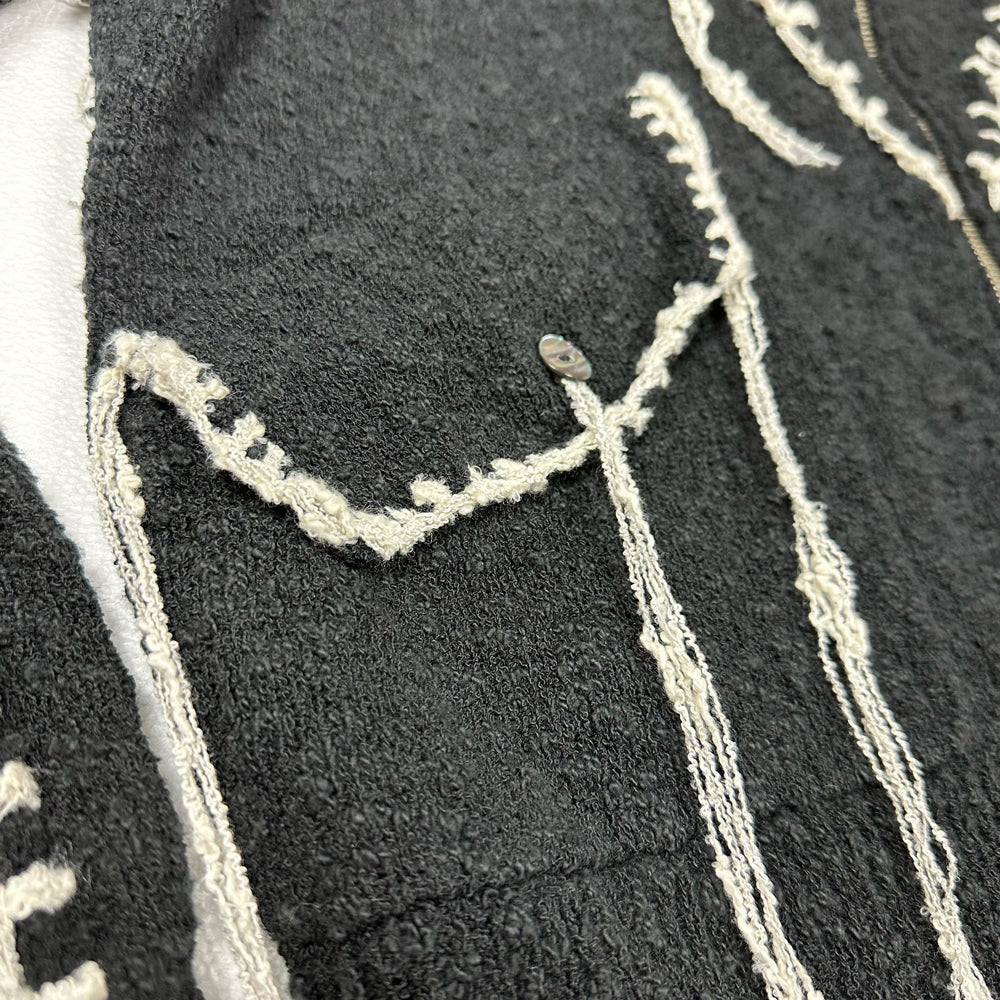 F25S07003 Slab Western Blanket Stitch Knit BLS