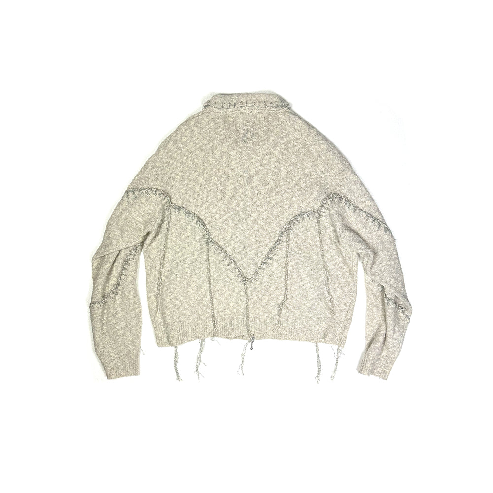 F25S07003 Slab Western Blanket Stitch Knit BLS