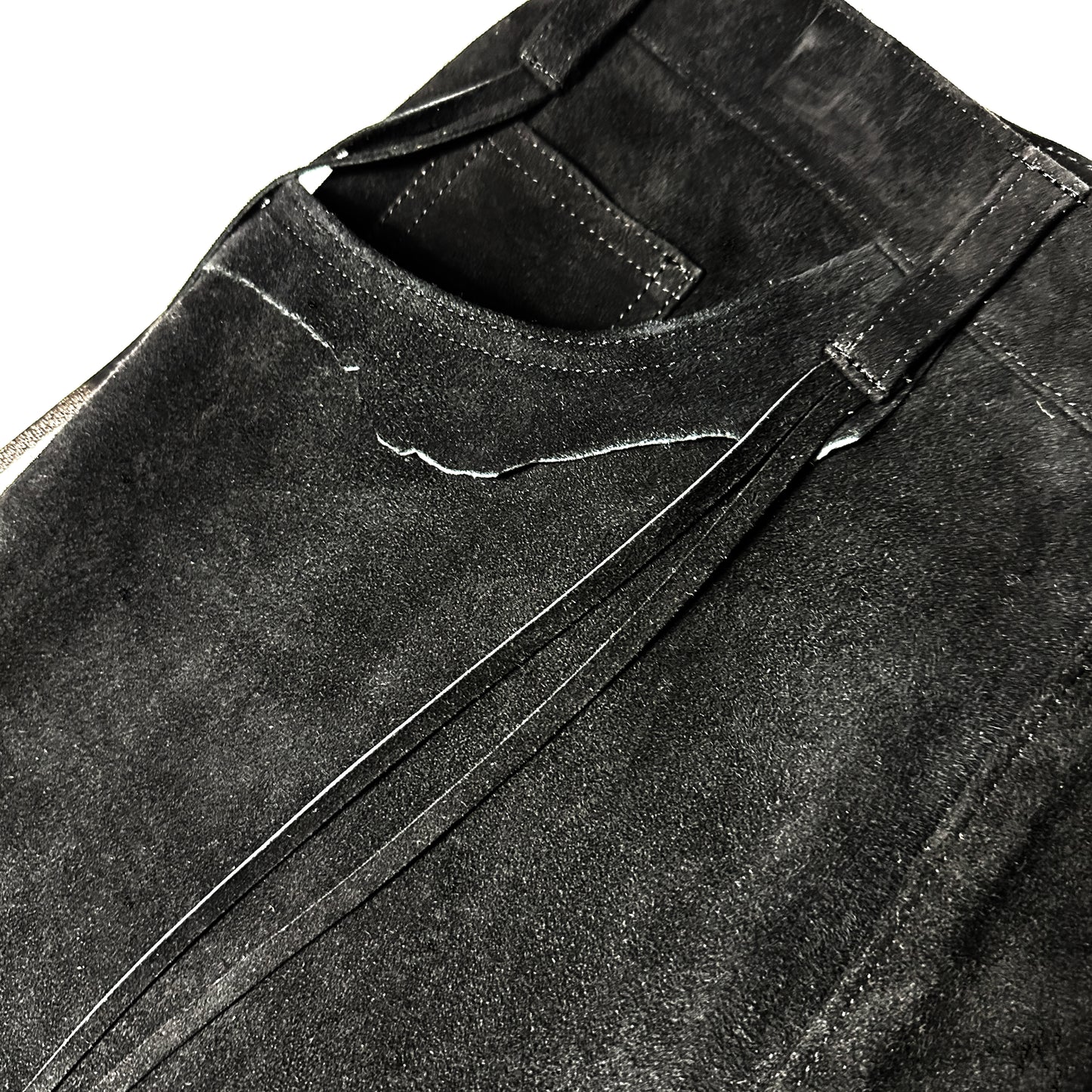 F24W03004　SUEDE FLARE PANTS