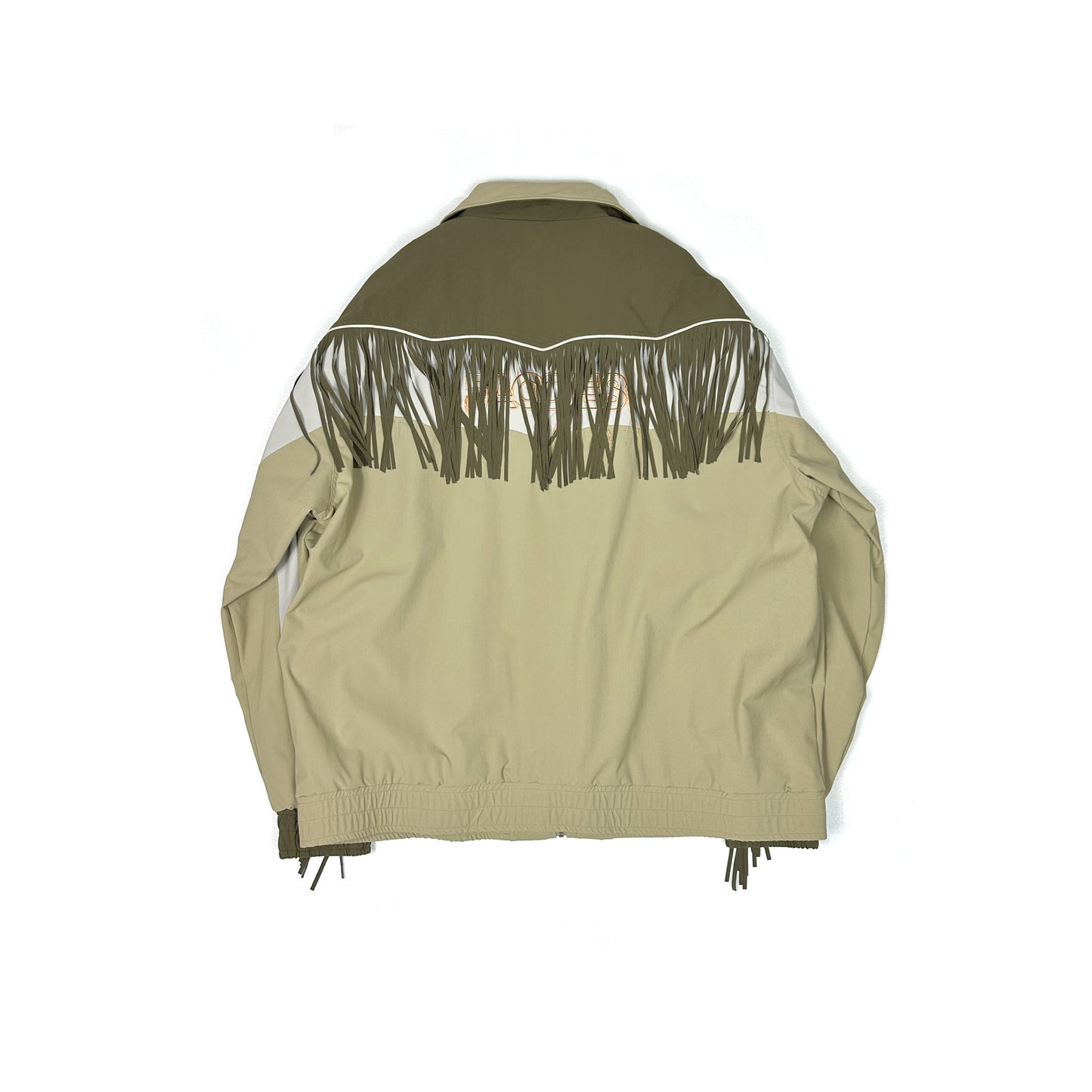 F24W03007　NYLON WESTERN FRINGE BLOUSON