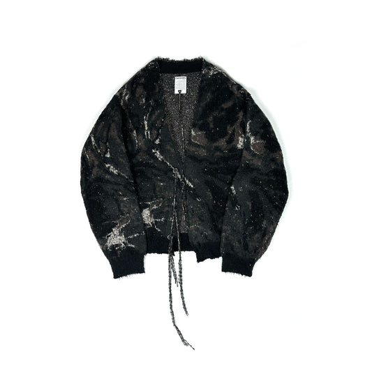 F24W07001　MARBLE PT SHAGGY CARDIGAN