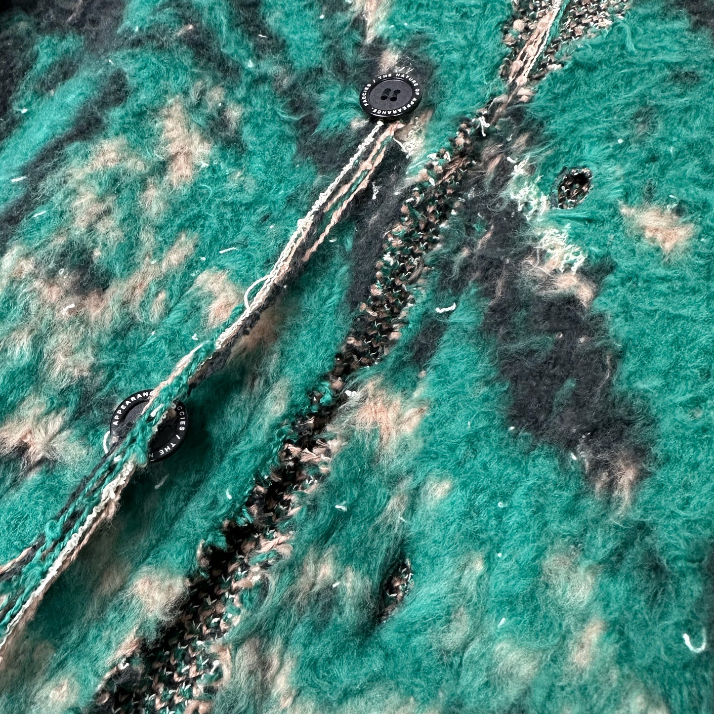 F24W07001　MARBLE PT SHAGGY CARDIGAN