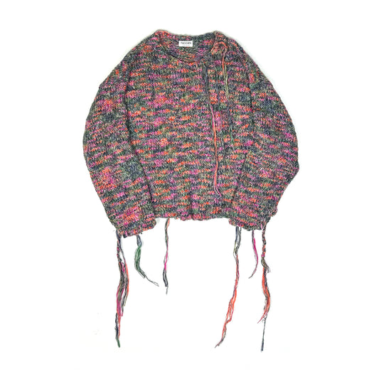 F24W07003　ROVING SLAB MIX KNIT