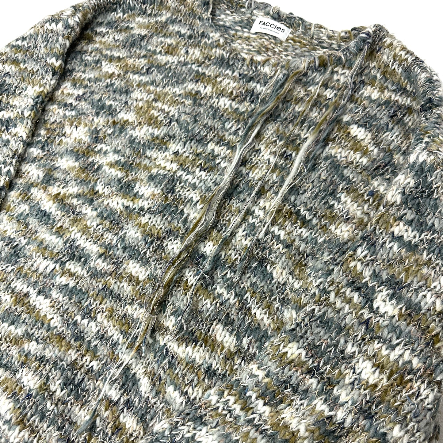 F24W07003　ROVING SLAB MIX KNIT