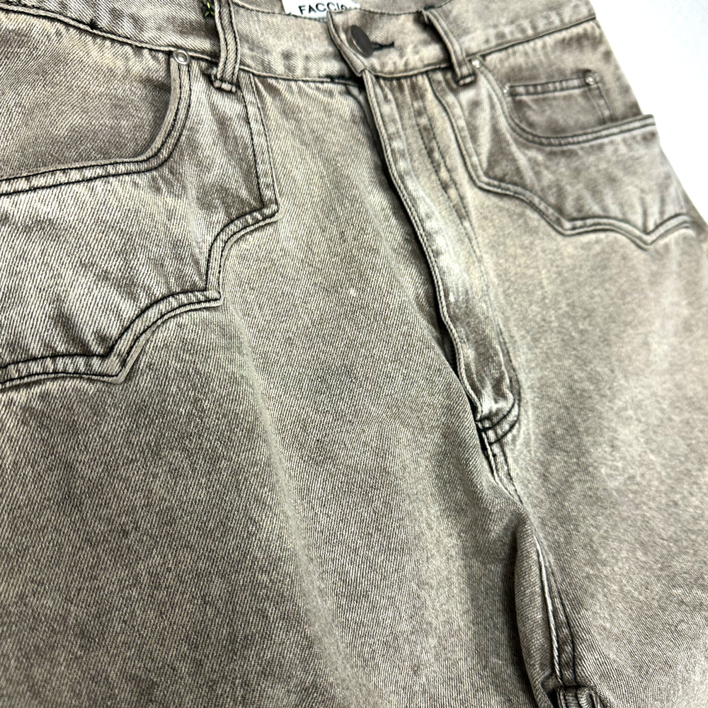F25S03002　Wide Straight Denim PT